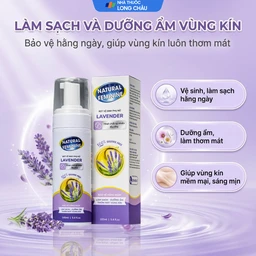 Dung dịch vệ sinh phụ nữ dạng bọt Natural Feminine Lavender làm sạch và bảo vệ vùng kín, duy trì cân bằng pH (160ml) 2