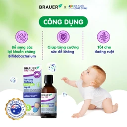 Siro giúp bổ sung lợi khuẩn, tốt cho đường ruột Immune Defence Probiotic Liquid Brauer (45ml) 2