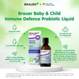Siro giúp bổ sung lợi khuẩn, tốt cho đường ruột Immune Defence Probiotic Liquid Brauer (45ml) 3