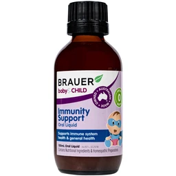 Siro bổ sung Betacarotene và Vitamin D3 giúp tăng đề kháng cho bé Brauer Baby & Child Immunity Support 100ml