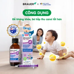 Siro bổ sung Betacarotene và Vitamin D3 giúp tăng đề kháng cho bé Brauer Baby & Child Immunity Support 100ml 2