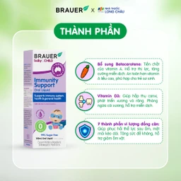 Siro bổ sung Betacarotene và Vitamin D3 giúp tăng đề kháng cho bé Brauer Baby & Child Immunity Support 100ml 4