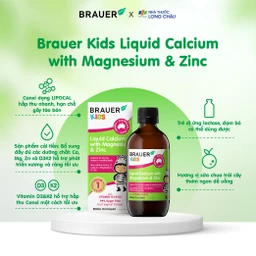 Siro hỗ trợ xương răng phát triển chắc khỏe cho bé Kids Liquid Calcium with Magnesium And Zinc (200ml) 3