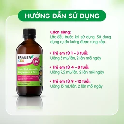 Siro hỗ trợ xương răng phát triển chắc khỏe cho bé Kids Liquid Calcium with Magnesium And Zinc (200ml)
