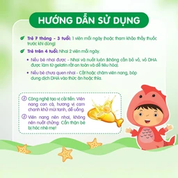 Viên hỗ trợ phát triển não bộ sức khỏe cho mắt Brauer Baby & Kids Ultra Pure DHA (60 viên)
