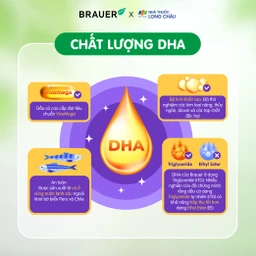 Viên hỗ trợ phát triển não bộ sức khỏe cho mắt Brauer Baby & Kids Ultra Pure DHA (60 viên) 4