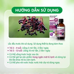 Siro hỗ trợ giảm các triệu chứng ho sổ mũi do cảm Black ElderBerry Cold And Flu Forte (100ml)