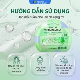 Mặt nạ dưỡng ẩm Banobagi Stem Cell Vitamin Mask dưỡng sáng da 30g 5