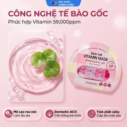 Mặt nạ cấp ẩm, dưỡng sáng da cho da mụn Banobagi Stem Cell Vitamin Mask Whitening và AC Care (30g) 3