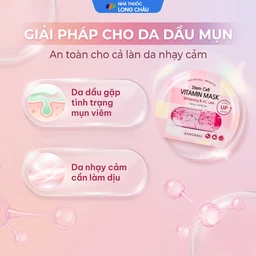 Mặt nạ cấp ẩm, dưỡng sáng da cho da mụn Banobagi Stem Cell Vitamin Mask Whitening và AC Care (30g) 4