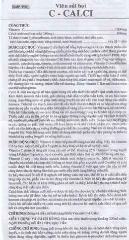 Viên sủi C-Calci OPC phòng và điều trị tình trạng thiếu Vitamin C và Calci (10 viên)