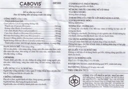 Viên Cabovis OPC thanh nhiệt giải độc, điều trị các chứng do nóng nhiệt (5 vỉ x 10 viên)