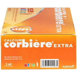 Thuốc Calcium Corbiere Kids Extra Sanofi bổ sung canxi cho trẻ em (3 vỉ x 10 ống x 5ml) 7