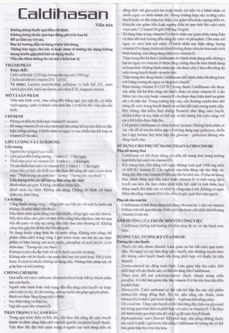 Thuốc Caldihasan 1250mg/125IU Hasan phòng và điều trị thiếu hụt vitamin D, canxi (3 vỉ x 10 viên)