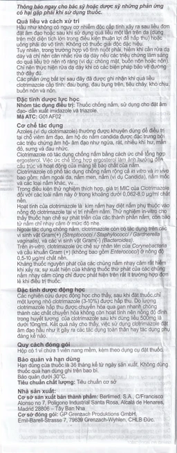 Viên đặt âm đạo Canesten 1 Day 500mg Bayer điều trị viêm âm đạo và cơ quan sinh dục ngoài (1 vỉ x 1 viên)