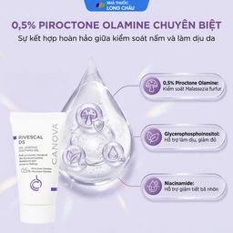 Gel bôi dịu da, ngăn ngừa tiết nhờn Canova Rivescal Ds Soothing Gel Sifarma (50ml) 3