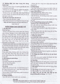 Cao dán Yaguchi Tatra giảm đau, kháng viêm trong các cơn đau vai, đau lưng (5 miếng)