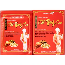 Cao dán giảm đau Chỉ Thống Cao giúp giảm đau cổ, đau mỏi vai gáy, đau lưng (20 gói) 1