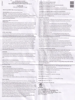 Thuốc Caplor 75mg INd-Swift giảm huyết khối tắc mạch (3 vỉ x 10 viên)