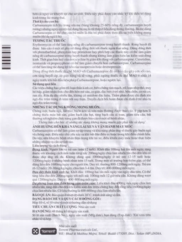 Thuốc Carbatol 200 Torrent điều trị bệnh động kinh cục bộ (10 vỉ x 10 viên)