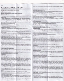 Thuốc Carhurol 10 BRV điều trị tăng cholesterol máu (3 vỉ x 10 viên)