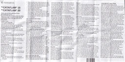 Thuốc Cataflam 50 Novartis điều trị đau sau chấn thương, viêm và sưng do bong gân (1 vỉ x 10 viên)