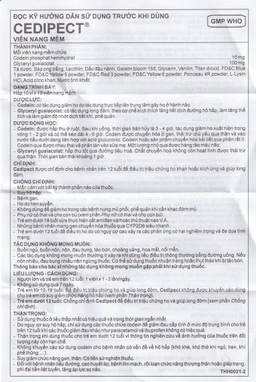 Thuốc Cedipect Imexpharm điều trị ho, long đờm (10 vỉ x 10 viên)