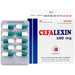 Thuốc Cefalexin 500mg Domesco điều trị nhiễm khuẩn (10 vỉ x 10 viên) 1