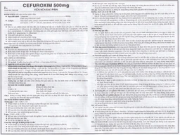 Thuốc Cefuroxim 500mg Vidipha điều trị nhiễm khuẩn (2 vỉ x 5 viên)