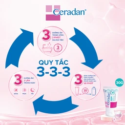 Kem dưỡng ẩm Ceradan Ceramide Hydra Moisturiser làm dịu da và phục hồi da bị kích ứng 30g 5