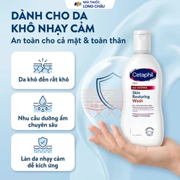 Sữa tắm cho da chàm và da khô Cetaphil Pro Ad Derma Skin Restoring Wash 295ml 5