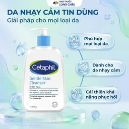 Sữa rửa mặt dịu nhẹ Cetaphil Gentle Skin Cleanser bổ sung độ ẩm dành cho mọi loại da (473ml) 5
