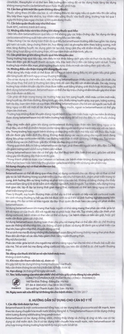 Thuốc Cetasone 0.5mg Pharbaco điều trị thấp khớp, bệnh hệ thống tạo keo (100 viên)