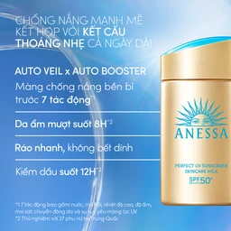 Sữa chống nắng kiềm dầu Anessa Perfect UV Sunscreen Skincare Milk Na SPF50+ PA++++ 60ml 2