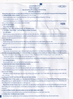 Kem bôi da Ciclopirox 0,77% VCP điều trị nấm da chân, nấm da đùi và nấm da toàn thân (15g)