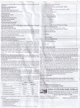 Thuốc nhỏ mắt Ciprofloxacin 0.3% Dược 3-2 điều trị loét giác mạc (5ml)