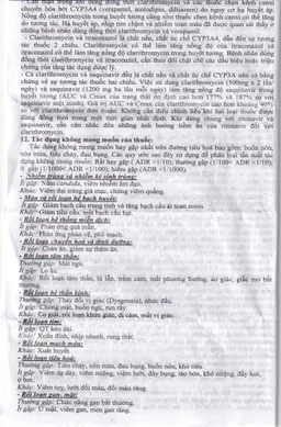 Thuốc Clarithromycin 500mg Quapharco điều trị nhiễm khuẩn đường hô hấp (2 vỉ x 5 viên)