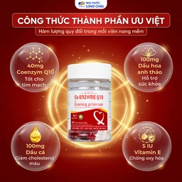 Viên uống hỗ trợ tốt cho tim mạch, giảm cholesterol máu Co Enzyme Q10 & Evening primrose (30 viên) 3