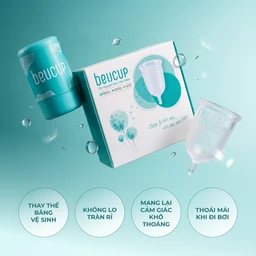 Cốc nguyệt san Beu Cup 45x65mm siêu mềm, kiểm soát mùi hôi, hạn chế viêm nhiễm 2