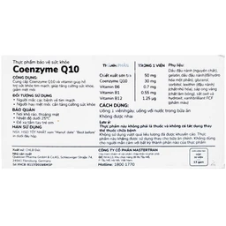 Viên uống hỗ trợ sức khỏe tim mạch Coenzyme Q10 Doppelherz (2 vỉ x 15 viên)