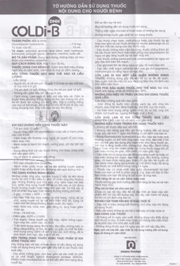 Thuốc xịt mũi Coldi-B Nam Hà giảm ngạt mũi do cảm lạnh, viêm mũi dị ứng, viêm xoang (15ml)