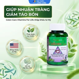 Viên uống giúp nhuận tràng, giảm táo bón, tốt cho tiêu hóa Colon Care Vitamins For Life (60 viên) 2