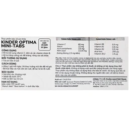 Cốm bổ sung các vitamin, giúp tăng cường sức đề kháng cho trẻ Doppelherz Aktiv Kinder Optima Mini-Tabs (20 gói x 30g)