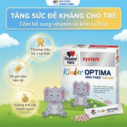 Cốm bổ sung các vitamin, giúp tăng cường sức đề kháng cho trẻ Doppelherz Aktiv Kinder Optima Mini-Tabs (20 gói x 30g) 2