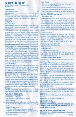 Kem thoa da Cortibion Roussel điều trị chàm, vết côn trùng cắn, viêm da tiếp xúc, viêm da dị ứng (8g)
