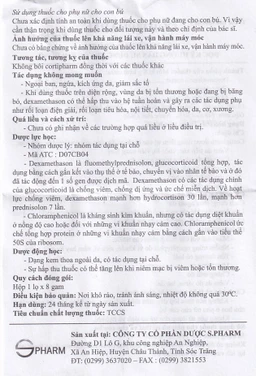 Kem bôi da Cortipharm 8g Spharm điều trị viêm da tiếp xúc, chốc lỡ, viêm nang lông