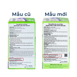 Viên hỗ trợ phát triển não bộ sức khỏe cho mắt Brauer Baby & Kids Ultra Pure DHA (60 viên)