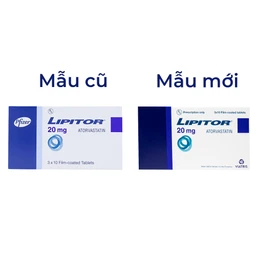 Thuốc Lipitor 20mg Viatris điều trị tăng cholesterol toàn phần (3 vỉ x 10 viên) 