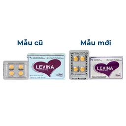 Thuốc Levina 20mg Cophavina điều trị rối loạn chức năng cương dương (1 vỉ x 4 viên) 2