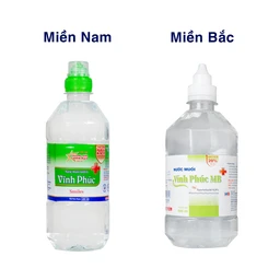 Nước muối Vĩnh Phúc Smiles 600ml natri clorid 0.9 giúp làm sạch răng, khử mùi hôi miệng